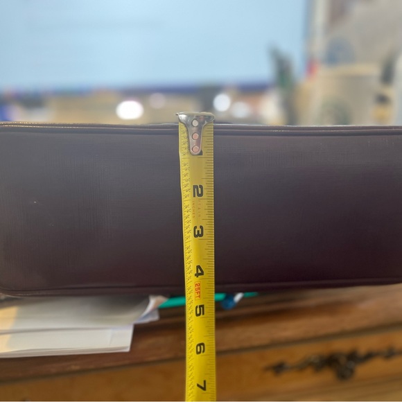 Coach tote bag from 2016(ish). Patent-like burgundy. Great shape. - Picture 3 of 6